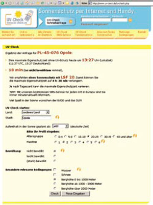 UV-online check