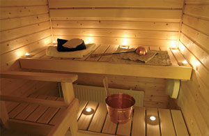 Mała sauna domowa