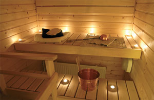 Mała sauna domowa