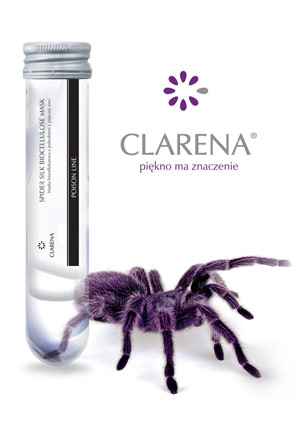 Clarena - jedwab z pajęczej sieci w zabiegu przeciwstarzeniowym Poison Line