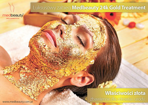 Medbeauty - zabieg z płatkami złota